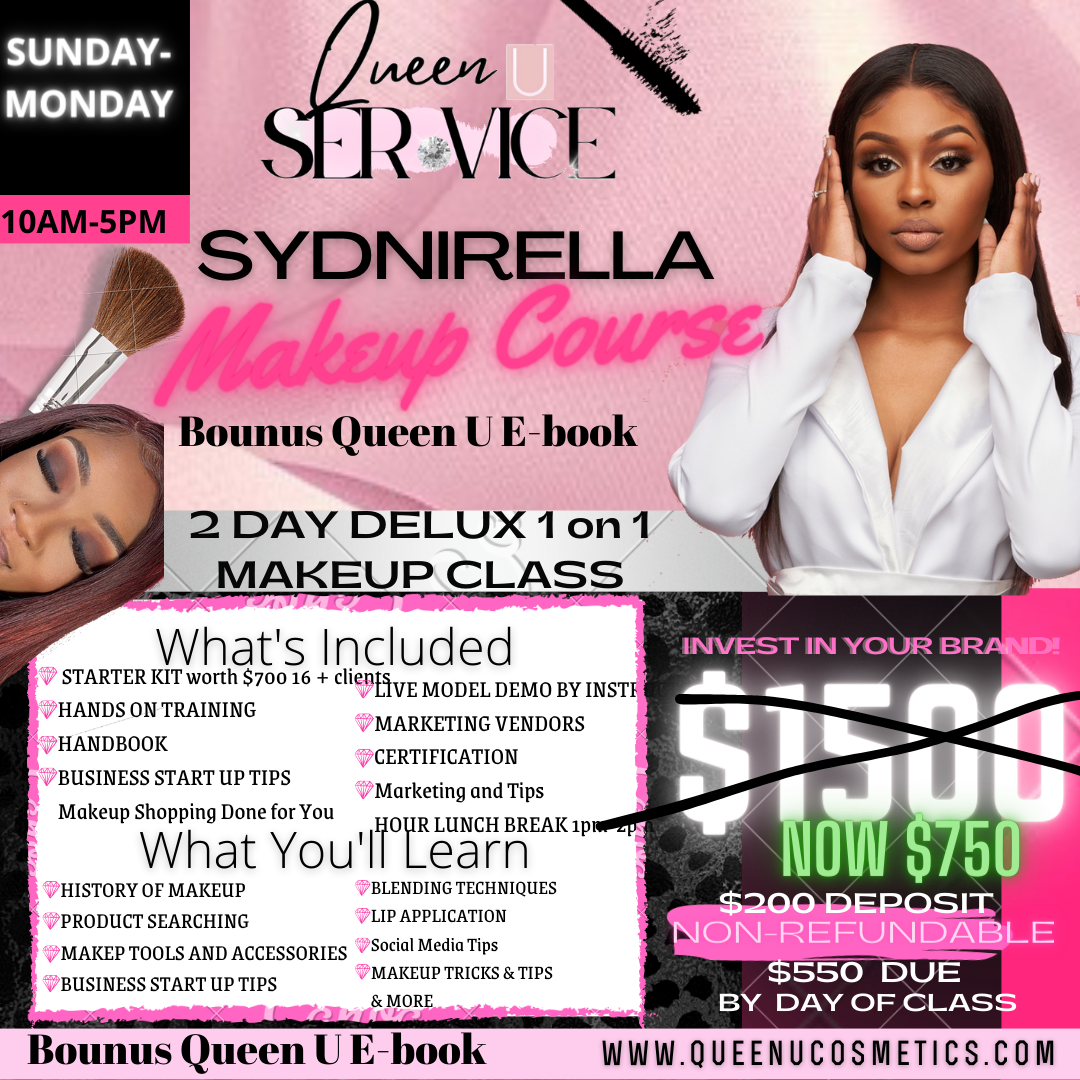 2 Day Deluxe 1 on 1 Makeup Class